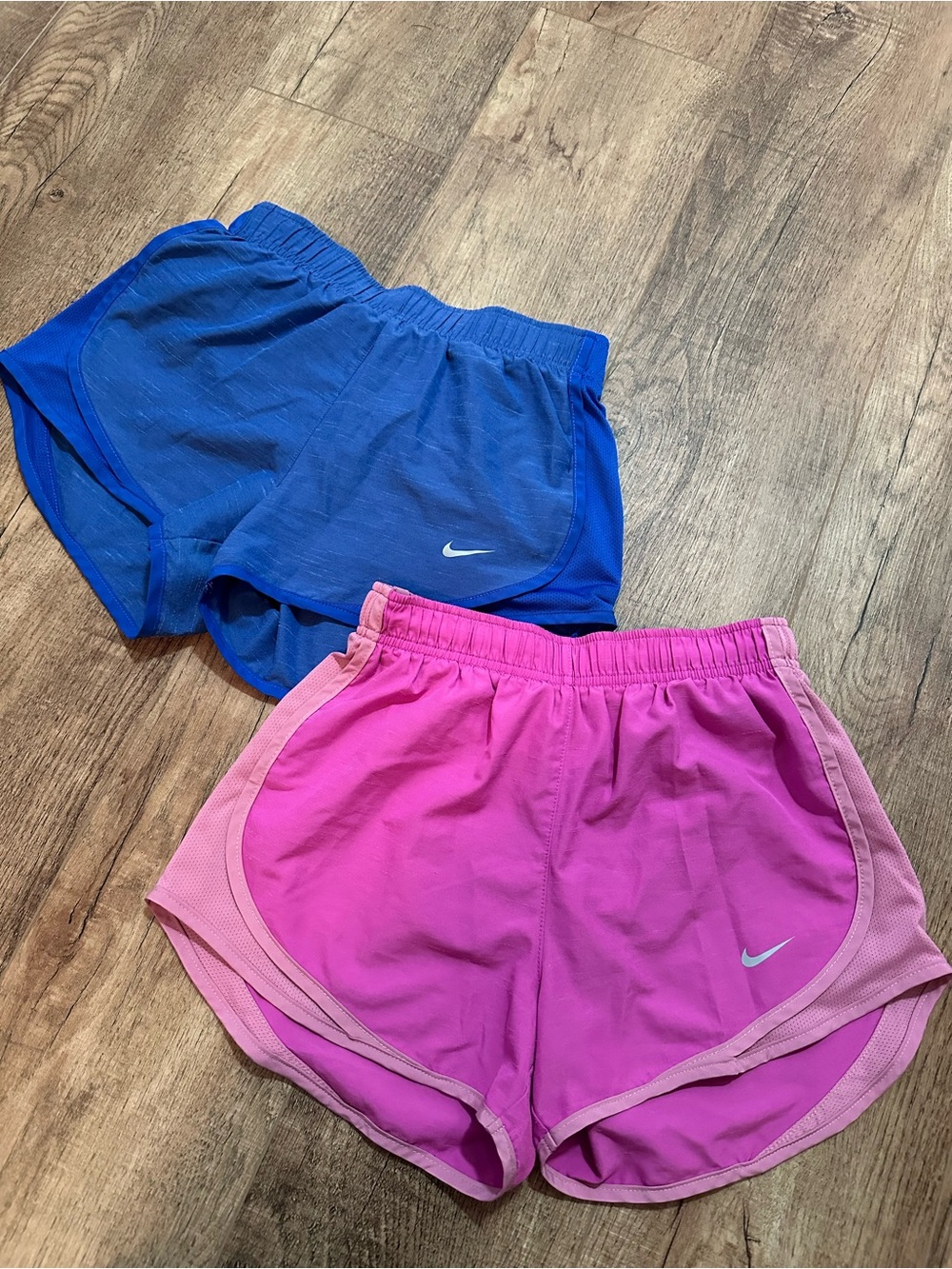 Nike Women’s Dri-FIT Running Shorts Bundle Blue and Pink